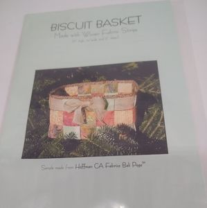 Craft Pattern Biscuit Basket Woven Fabric Strips